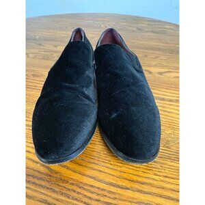 Peter Huber Handcrafted Mens Black Velvet Real Leather Dress Shoe Size 11